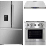 Duura Elite Kitchen Appliance Package Refrigerator, Gas Range & Hood. Fixed Price $2999.99.
