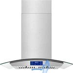30" Island Range Hood 700 Cfm Stainless Steel Touch Control, Ducted/ductless. Fixed Price $599.99.