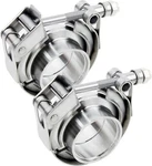 1.5 In. V-band Clamps - Set Of 2quick Release Vent Clamps,stainless Steel. Fixed Price $33.99.