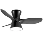 Modern Habitat Sirius 32 In. Black Flush Mount Ceiling Fan W/ Light And Remote. Fixed Price $103.16.