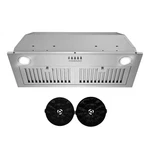30 In. Lumin Collection 380 Cfm Ductless Insert Range Hood, Push Button Controls. Fixed Price $443.73.