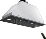 30" Black Stainless Steel Range Hood, 900 Cfm, Touch & Gesture Control. Fixed Price $516.99.