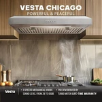 Needs Work - Vesta Chicago 750cfm Powerful 30'' Under Cabinet Range Hood. Fixed Price $290.00.