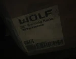36 Wolf Warming Racks With Backsplash. Fixed Price $900.00.