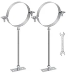 2pcs Adjustable Pipe Bracket, Heavy Duty Galvanized Steel Vent Wall 6 Inch. Fixed Price $40.04.