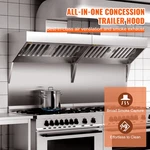 Vevor Commercial Exhaust Hood, Rust Resistant Vent Hood For Kitchen Restaurant. Fixed Price $666.48.