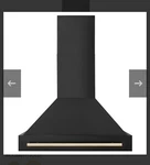Z-line 36 Range Hood Decorative Handle : Black Stainless. Fixed Price $30.00.
