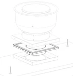 Mobile 12" Hood To Fan Duct Transition. Fixed Price $350.00.