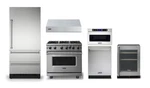 Viking Professional Package With 36" Gas Range And Built-in Refrigerator. Fixed Price $24503.00.