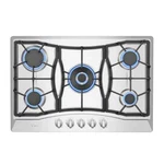 Empava 30-in 5 Burners Stainless Steel Gas Cooktop. Fixed Price $319.99.