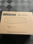 Broan F402404 24" Stainless Steel Range Hood, 4-way Convertible New. Fixed Price $44.95.