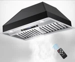 30" Range Hood Insert, 960 Cfm, Remote, Led Lights, Stainless Steel. Fixed Price $699.99.