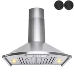 30 In. 343 Cfm Convertible Wall Mount Brushed Stainless Steel Kitchen Range Hood. Fixed Price $335.99.