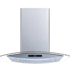 Winflo 30-inch Convertible Stainless Steel Glass Island Range Hood Wh102b30. Fixed Price $200.00.