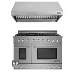 Nxr 48" Propane Gas Dual Fuel Range & Under Cabinet Hood Bundle Scd4811lp Rh4801. Fixed Price $5208.00.