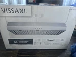 Vissani Sarela 30in Wx7in H 500cfm Convertible Under Cabinet Range Hood ***read. Fixed Price $102.50.