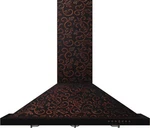 Wall Mount Range Hood Baked Copper/flower Design, 30 Inch Zline 8kbf30 Only. Fixed Price $650.00.