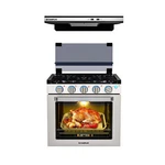 Camplux 21 Tall Gas Range Oven Stove W/ductless Hood Rv Kitchen Cooktop. Fixed Price $799.99.