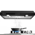 Sndoas 30inch Kitchen Under Cabinet Range Hood 3-speed 600cfm Vent Black Painted. Fixed Price $122.99.