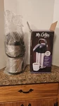 Mr Coffee 2.2 Qt Pump Pot New In Box Carrying Handle, Durable Stainless Steel. Fixed Price $25.00.