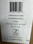 Zline Chimney Extension 8632s-30/36-c. Fixed Price $199.00.
