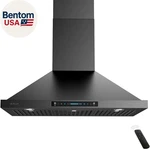 30 Inch Black Wall Mount Range Hood, 900 Cfm Ducted/ductless Stainless Steel Ven. Fixed Price $567.54.