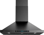 36" Black Wall Mount Range Hood, 900 Cfm, Gesture Control, Stainless Steel. Fixed Price $556.99.