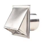 Master Flow 6 In Silver Round Wall Vent Aluminum Exterior Hood With Damper. Fixed Price $30.58.