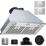 Vevor Stainless Steel Built-in Range Hood 27.8" Led Light Aluminum Grease Filter. Fixed Price $117.99.