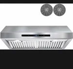 Akdy 30 In. 350 Cfm Ducted Under Cabinet Range Hood In Stainless Steel. Fixed Price $170.00.
