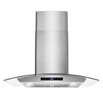 Range Hood 30 In Ducted Wall Mount 380 Cfm Led Touch Controls Cosmo Vista Lights. Fixed Price $369.99.