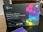 Ge 10 Pack Cync Dynamic Effect Smart Led Hexagon Tile Light Panels. Fixed Price $75.00.