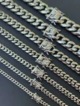 Real Solid Stainless Steel Miami Cuban Link Chain Necklace Or Bracelet Box Clasp. Fixed Price $28.00.