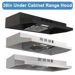 30inch Under Cabinet Range Hood 230cfm Ducted/ductless Kitchen Cook Fan Led New. Fixed Price $67.14.