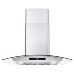 30 In. Ducted Wall Mount Range Hood In Stainless Steel With Touch Controls, Led. Fixed Price $241.58.