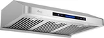 Refurbished Awoco Rh-s10-36s 36"w 7"h S/s Range Hood, 4 Speeds, 8" Vent, 2 Led. Fixed Price $240.00.