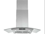 Akdy 36" Island Mount Range Hood In Stainless Steel With Tempered Glass, Carbon. Fixed Price $438.69.