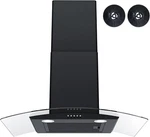 30" Wall Mount Range Hood, 3-speed Fan, Led Lights, Stainless Steel, 400 Cfm. Fixed Price $341.99.