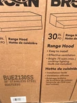 Broan-nutone Buez130ss 30" Under Cabinet Ductless Range Hood, Stainless. Fixed Price $40.00.