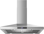 30" Stainless Steel Wall Mount Range Hood With Touch Control & Baffle Filters. Fixed Price $242.99.