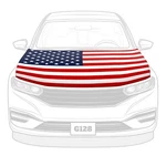 G128 American Usa Car Hood Cover 3.94x5.25 Ft Two Triangle Fasteners Included. Fixed Price $37.99.