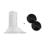 24 In. 400 Cfm Convertible Vent Wall Mount Range Hood In Stainless Steel With 2. Fixed Price $403.19.