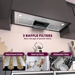 Firegas Range Hood Insert 36 Inch, Built-in Kitchen With 600 Cfm, Ducted/du. Fixed Price $120.00.
