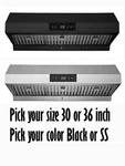 Hauslane Ps18 Range Hood Under Cabinet Hood, Kitchen Vent Hoods With Led. Fixed Price $499.99.