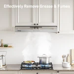Iseasy 30inch Under Cabinet Range Hood Stainless Steel Kitchen Stove Vent W/leds. Fixed Price $97.89.