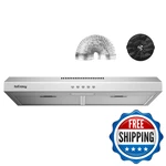 Range Hood 30 Inch Iseasy Under Cabinet Ducted/ductless Convertible. Fixed Price $141.94.
