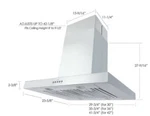Kobe Isx2130sqb-2, 280 - 680 Cfm 30 Inch Wide Island Range Hood With Quietmode. Fixed Price $417.65.