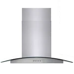 900cfm 30inch Island Mount Range Hood Tempered Glass Button Control W/led Silver. Fixed Price $339.99.