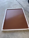 Stainless Steel Backsplash Range Hood Stove Copper Color. Fixed Price $40.00.