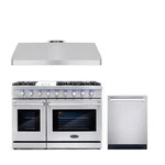 Cosmo Cos-epgr486g 48 In. Double Oven Gas Range & Hood Dishwasher Set. Fixed Price $7203.00.
